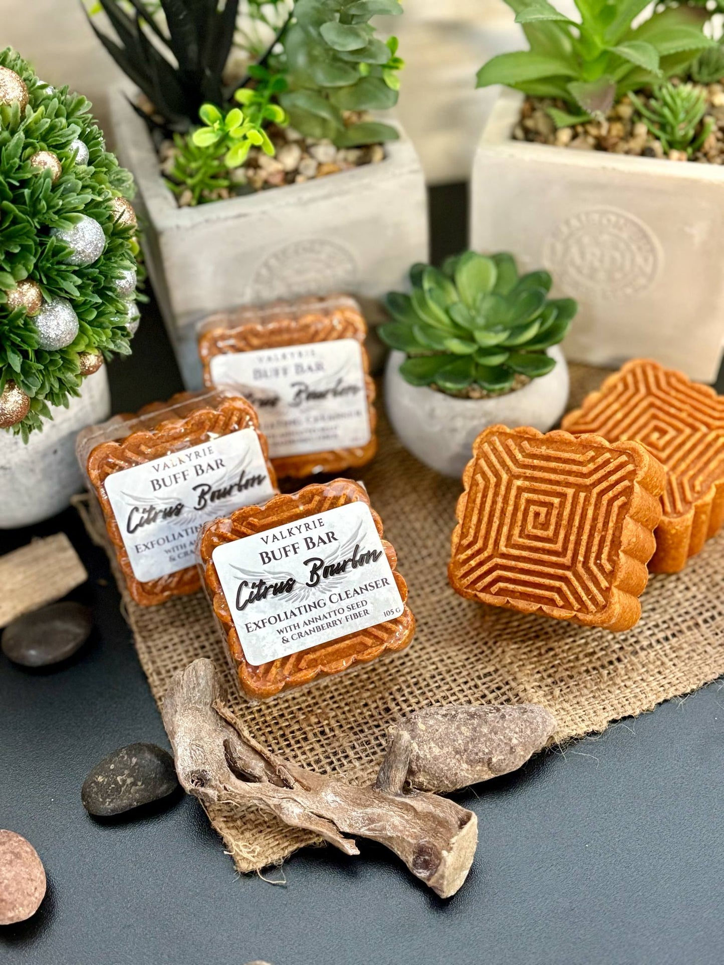 Buff Bar - Citrus Bourbon Valkyrie Global Skin Care Self Care Beauty St. Catharines Ontario Canada