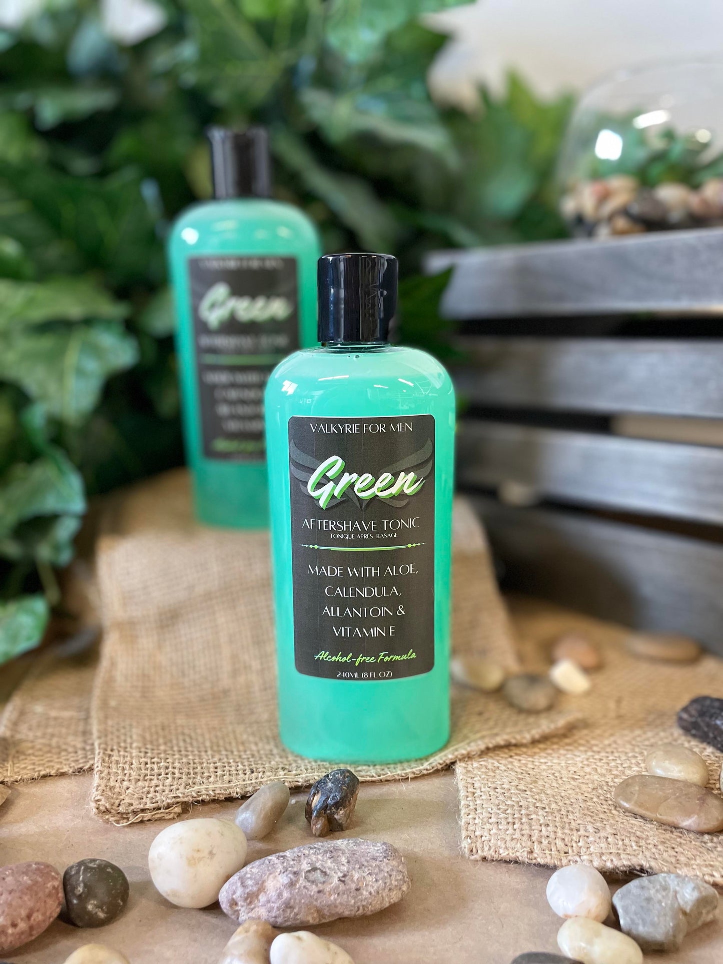 Green - Aftershave Tonic Valkyrie Global Natural Skin Care Self Care Beauty St. Catharines Ontario Canada