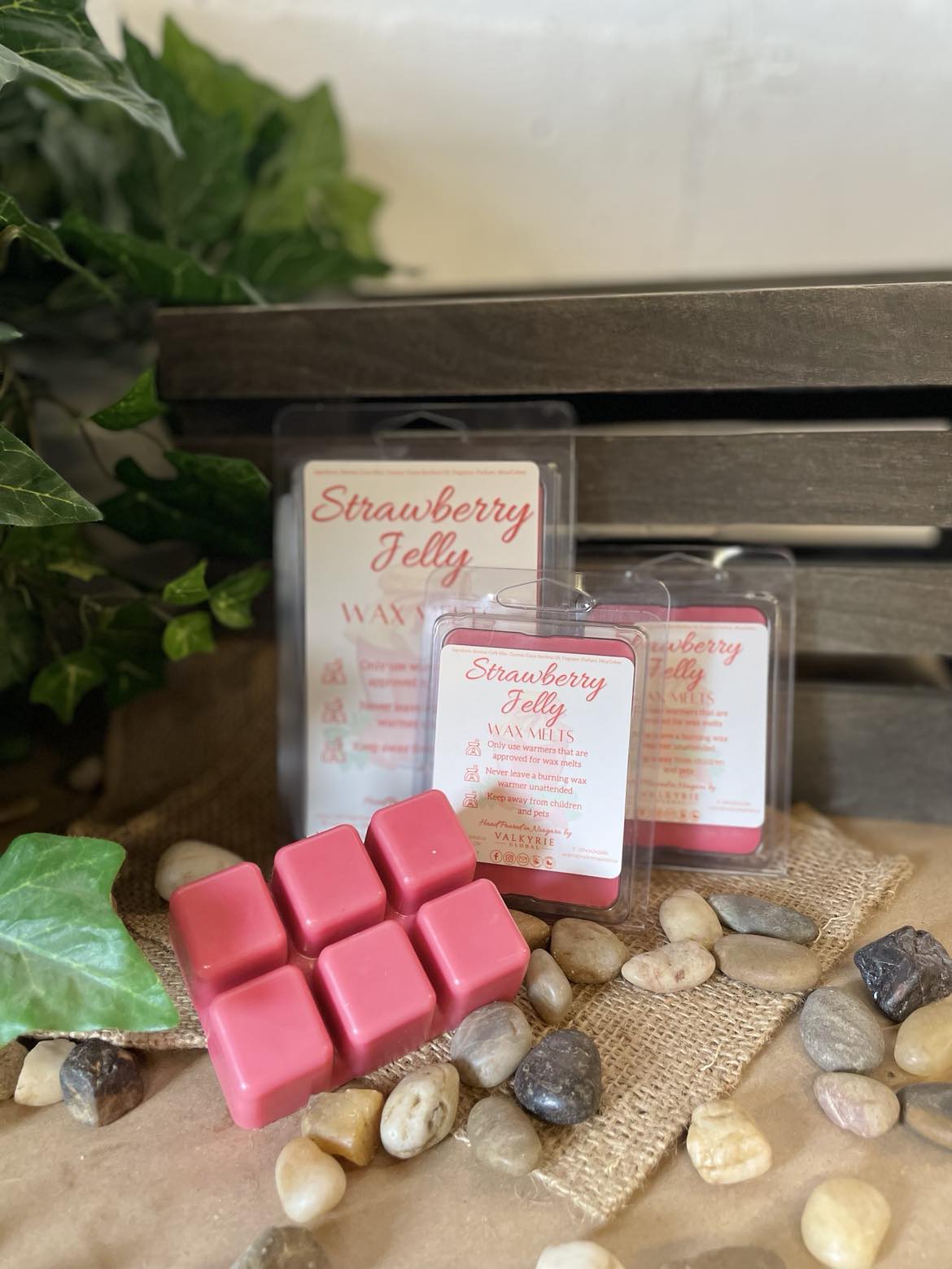 Strawberry Jelly - Wax Melts Valkyrie Global Natural Skin Care Self Care  Beauty St. Catharines Ontario Canada