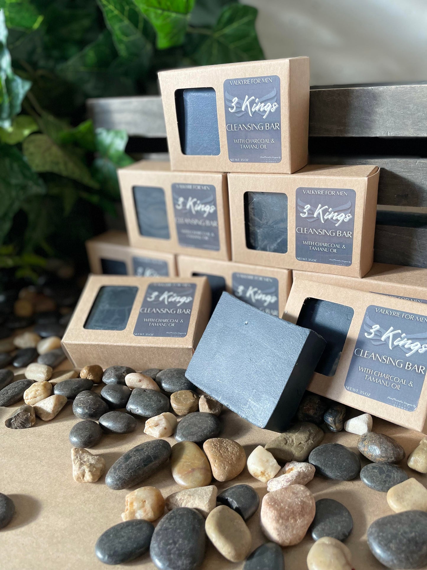 Cleansing Bar - 3 King Charcoal Goat Milk