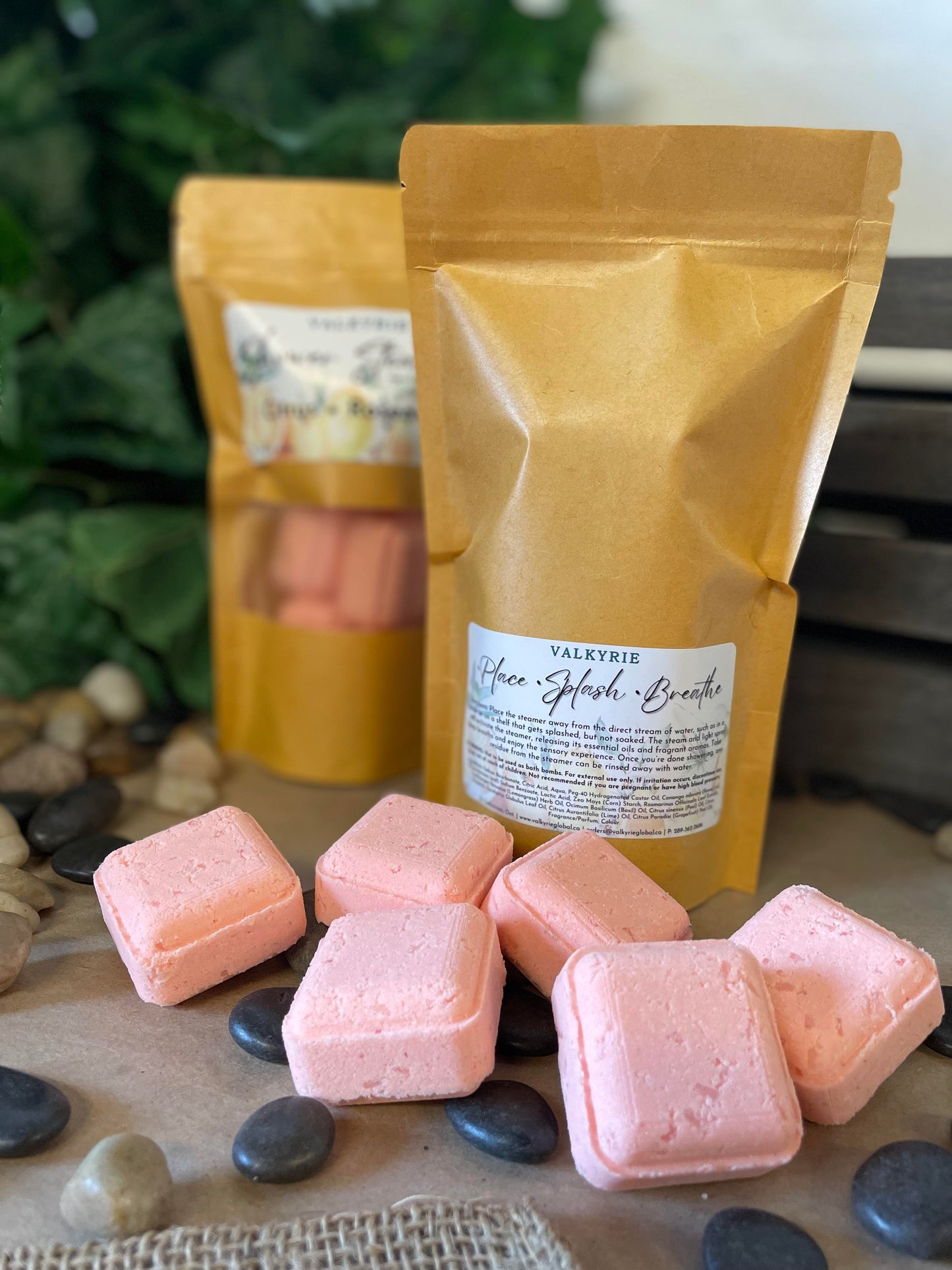 Citrus + Rosemary - Shower Steamers Valkyrie Global Natural Skin Care Self Care Beauty St. Catharines Ontario Canada