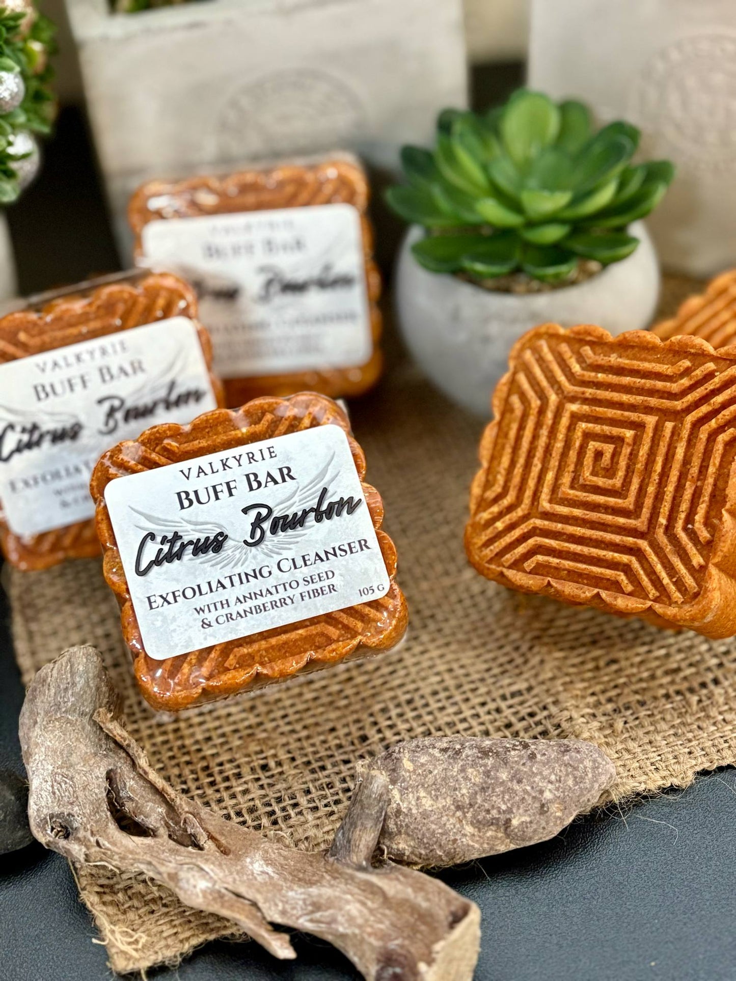 Buff Bar - Citrus Bourbon Valkyrie Global Skin Care Self Care Beauty St. Catharines Ontario Canada