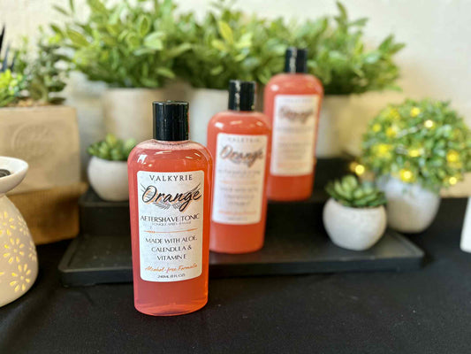 Orange Aftershave Tonic Valkyrie Skin Care Mens Grooming Ontario Canada