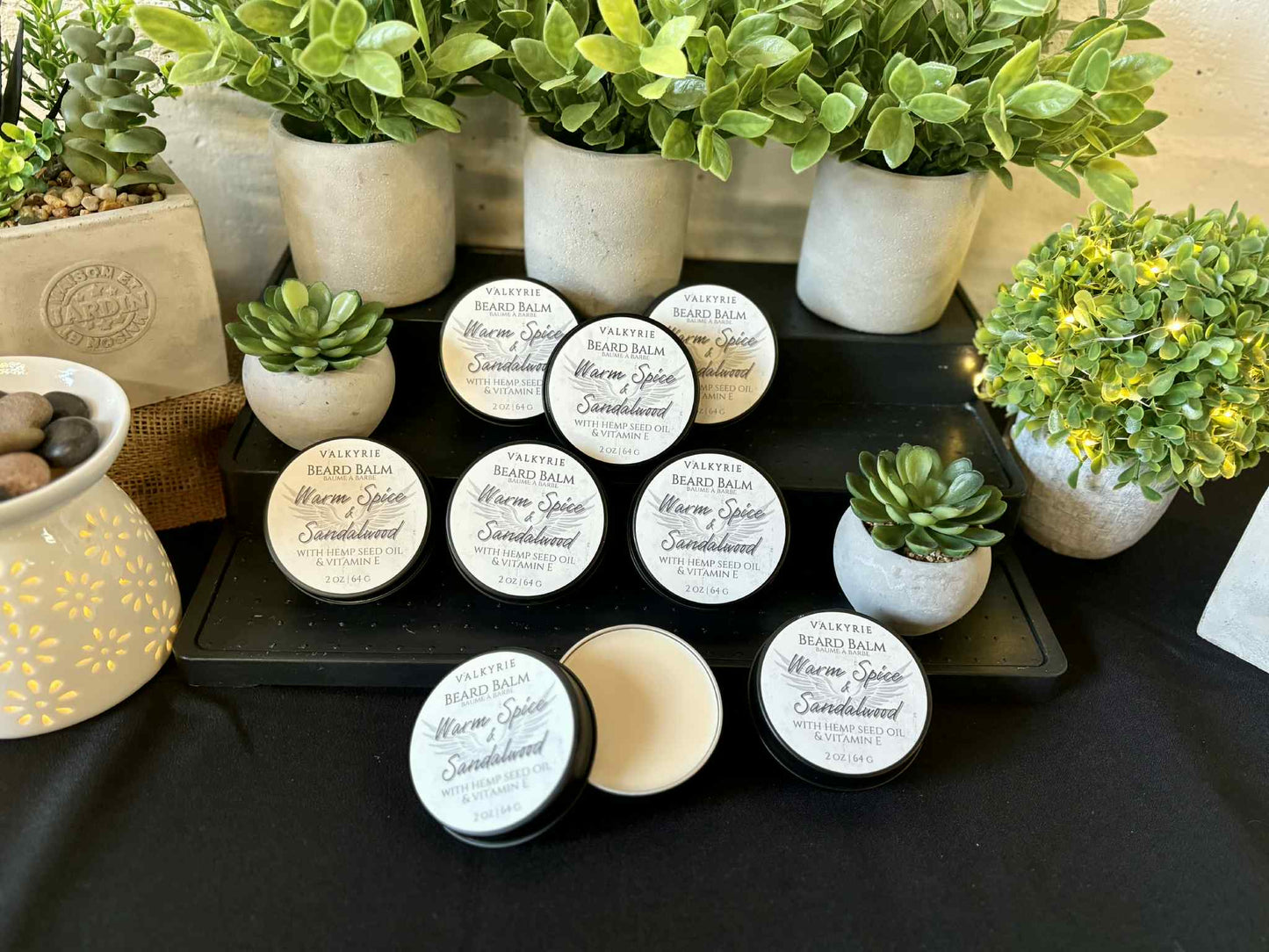 Warm Spice Sandalwood Beard Balm Valkyrie Beard Care Mens Grooming Ontario Canada