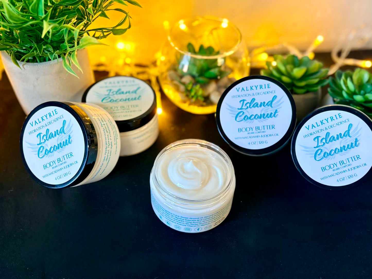 Island Coconut Body Butter Valkyrie Global Skin Care Self Care Ont. Canada