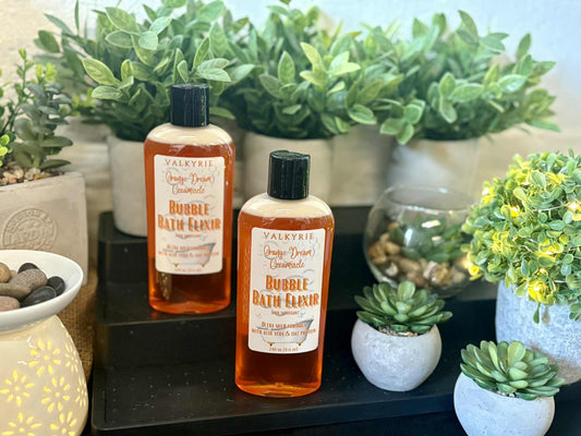 Orange Dream Creamsicle Bubble Elixir Valkyrie Natural Skin Care Self Care Beauty St. Catharines Canada