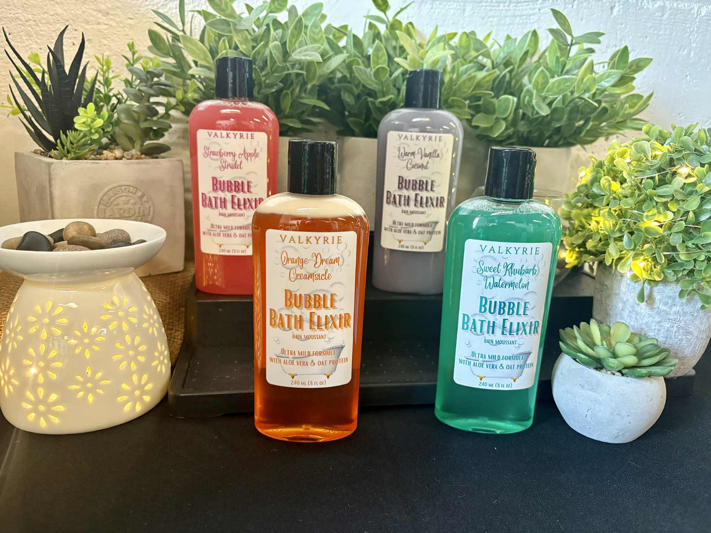 Warm Vanilla Coconut Bubble Elixir Valkyrie Natural Skin Care Self Care Beauty St. Catharines Canada