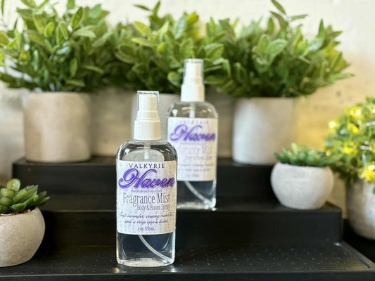 Fragrance Mist Body & Room Spray Haven Valkyrie Skin Care Beauty St. Catharines Ontario Canada Soft lavender • Creamy vanilla • Crisp apple twist
