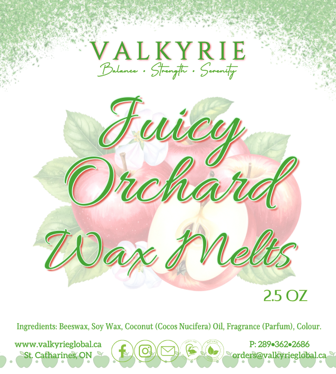 Juicy Orchard - Wax Melts Valkyrie Global Home Fragrance Self Care St. Catharines Ontario Canada