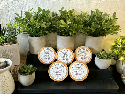 Pineapple Mango Loofah Cleansing Bar Valkyrie Natural Skin Care Self Care St. Catharines Canada