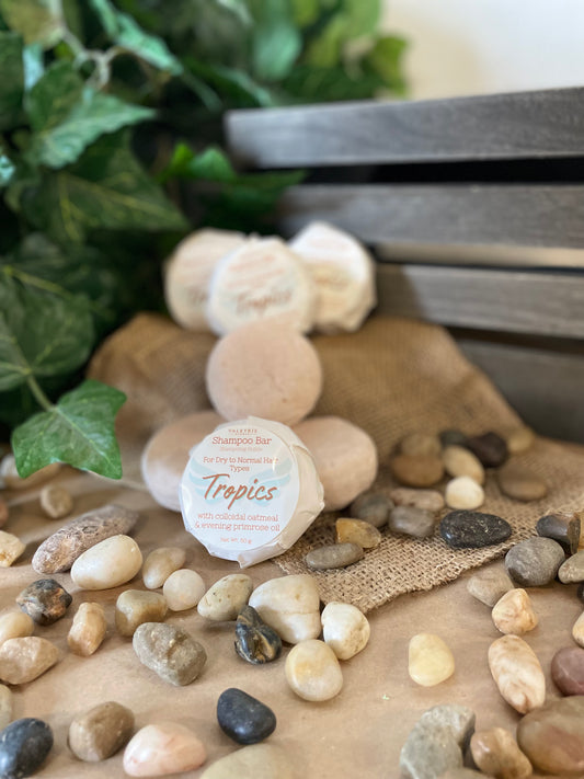Tropics Shampoo Bar Valkyrie Global Skin Care Self Care Hair Care Beauty St. Catharines Ontario Canada