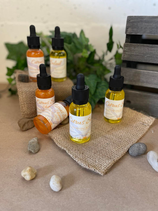 Citrus Soleil Hydrating Body Oil Valkyrie Global Skin Care Self Care Beauty St. Catharines Ontario Canada