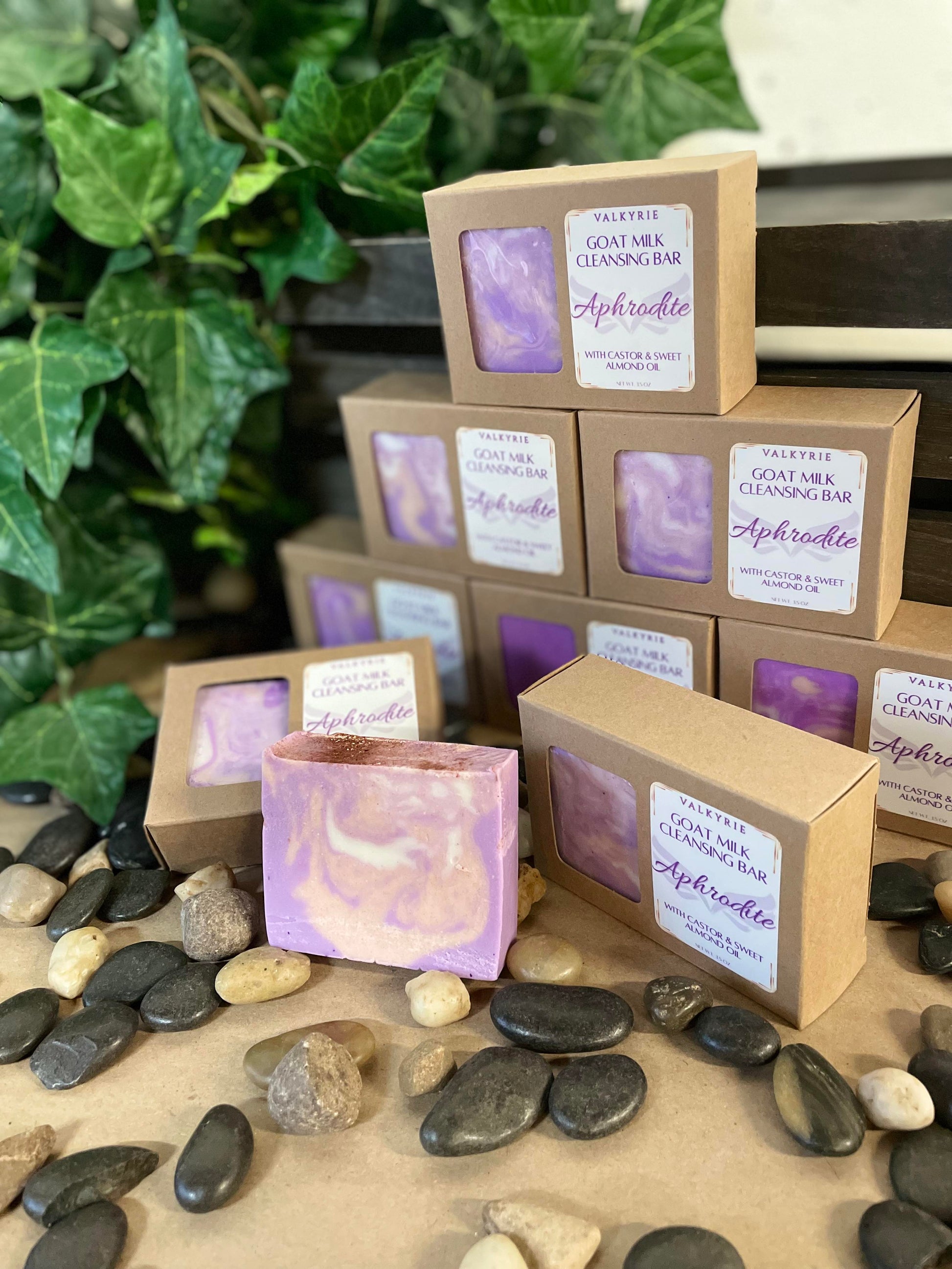 Aphrodite Goat Milk Cleansing Bar Valkyrie Global Skin Care Self Care Beauty St. Catharines Ontario Canada