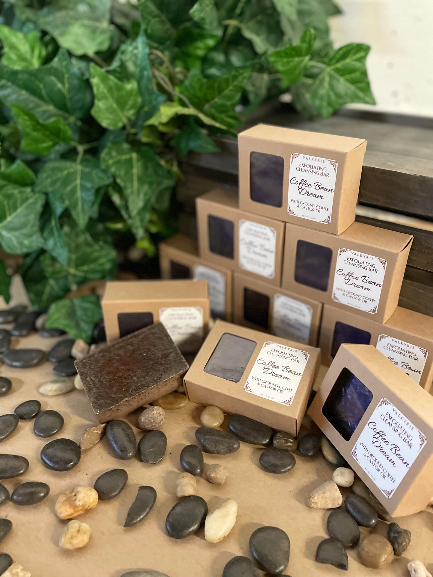 Coffee Bean Dream Exfoliating Cleansing Bar Valkyrie Global Skin Care Self Care Beauty St. Catharines Ontario Canada