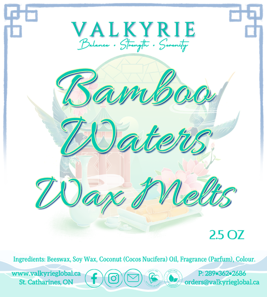 Bamboo Waters - Wax Melts Valkyrie Global Home Fragrance Self Care St. Catharines Ontario Canada