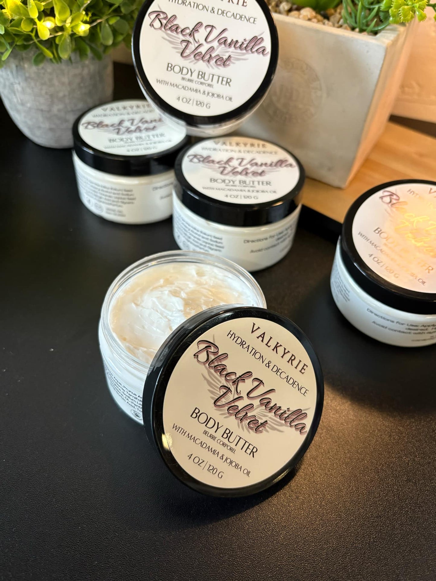 Black Vanilla Velvet - Body Butter Valkyrie Global Skin Care Self Care Beauty St. Catharines Ontario Canada