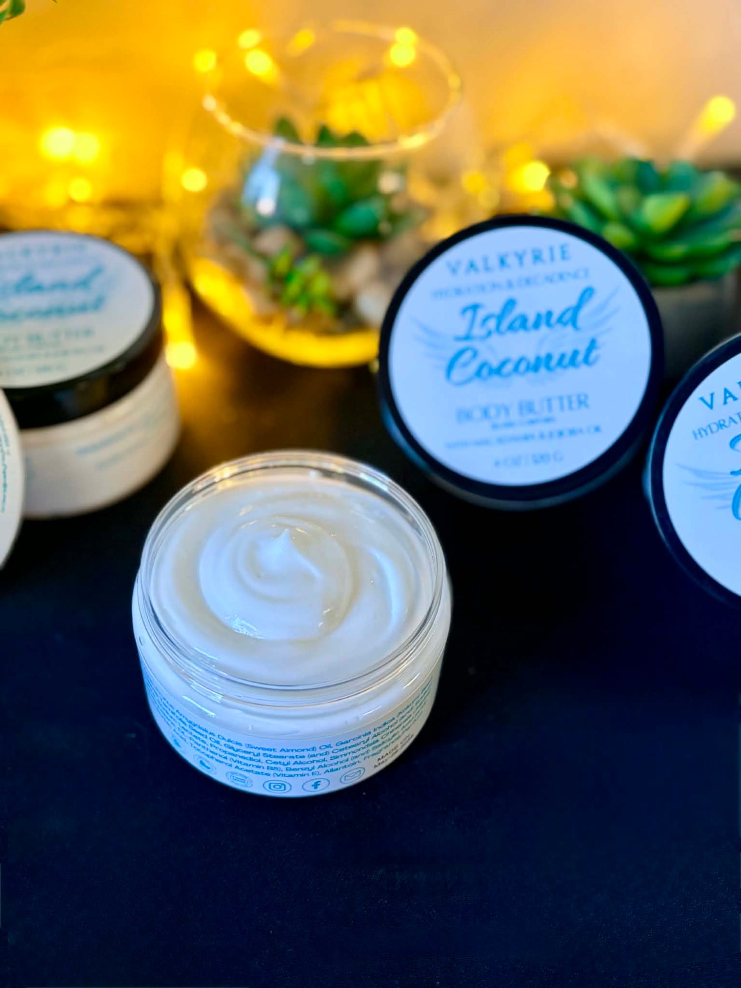 Island Coconut Body Butter Valkyrie Global Skin Care Self Care Ont. Canada