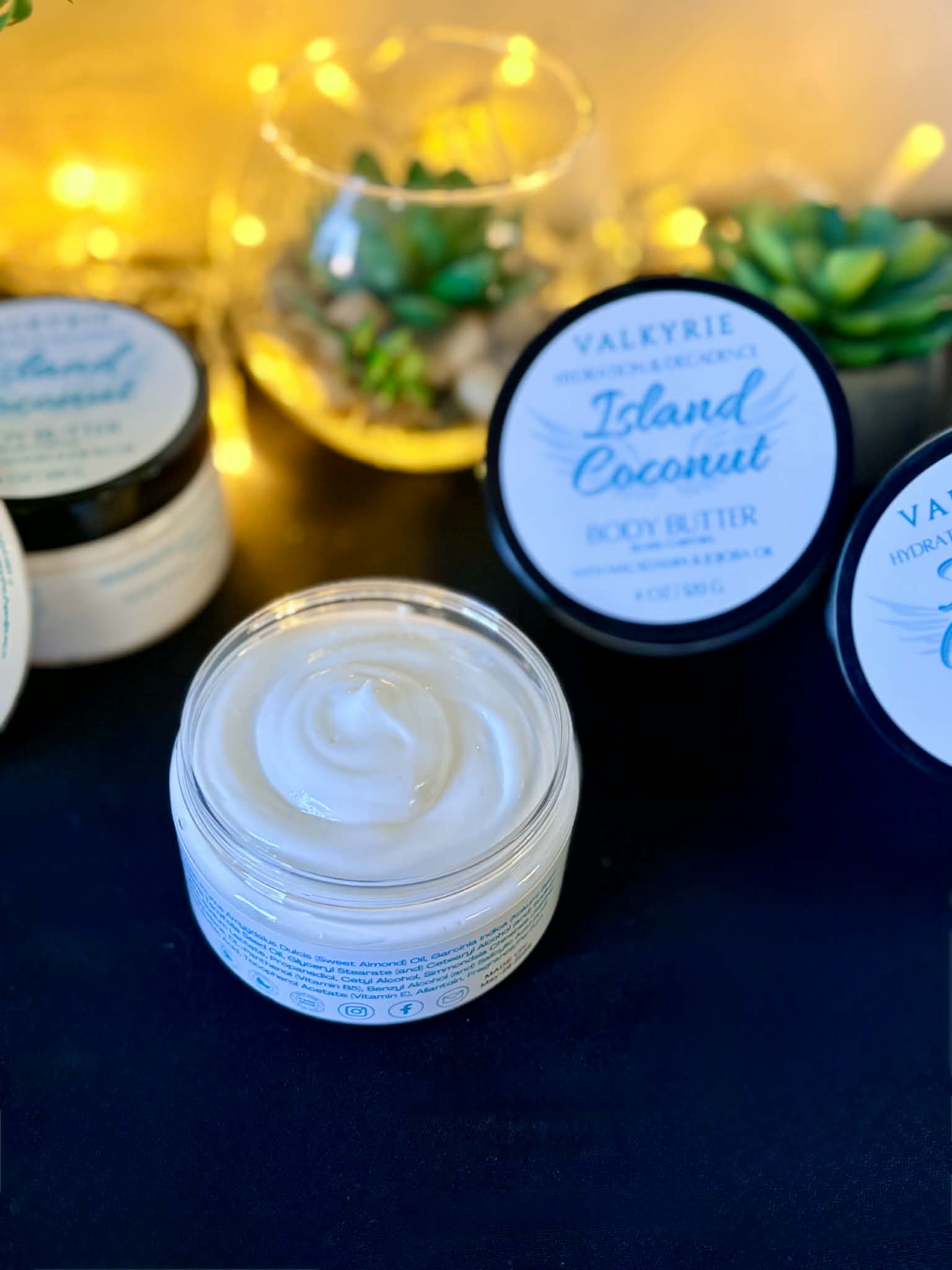 Island Coconut Body Butter Valkyrie Global Skin Care Self Care Ont. Canada