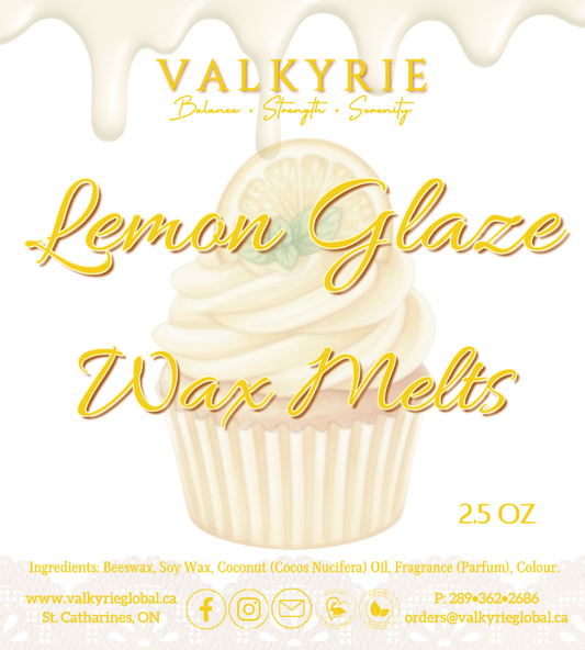 Lemon Glaze - Wax Melts Valkyrie Global Home Fragrance Self Care St. Catharines Ontario Canada