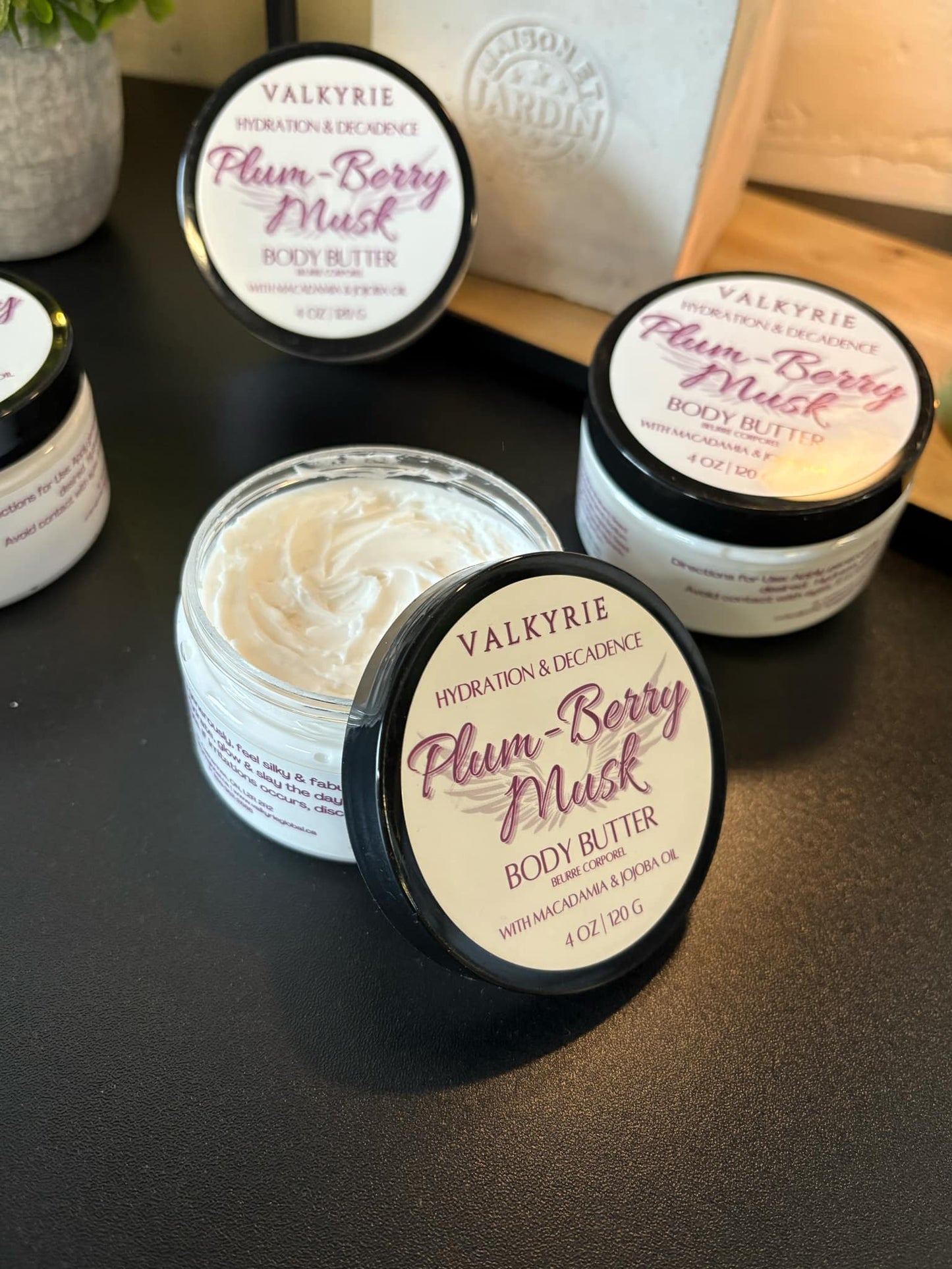 Body Butter - Plum-Berry Musk Valkyrie Global Skin Care Self Care Beauty St. Catharines Ontario Canada