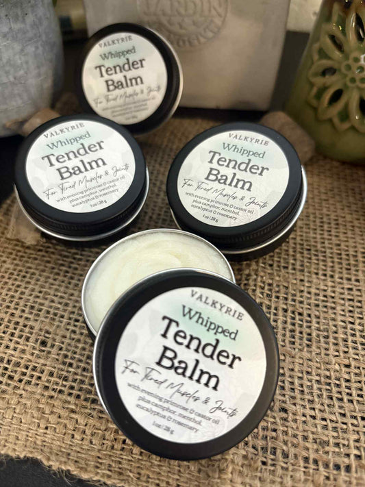 Tender Balm - For Tired Muscles & Joints Valkyrie Global Natural Skin Care Self Care Beauty St. Catharines Ontario Canada