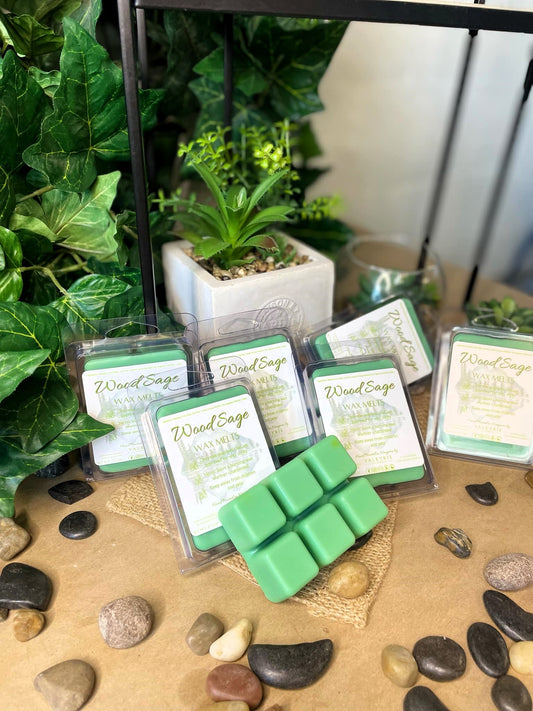 Wood Sage Wax Melts Valkyrie Global Aroma Self Care Beauty St. Catharines Ontario Canada