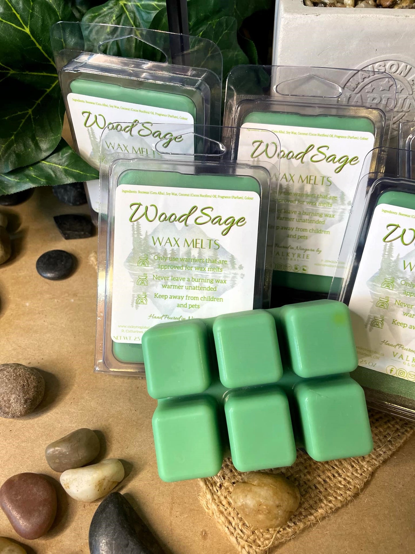 Wood Sage Wax Melts Valkyrie Global Aroma Self Care Beauty St. Catharines Ontario Canada