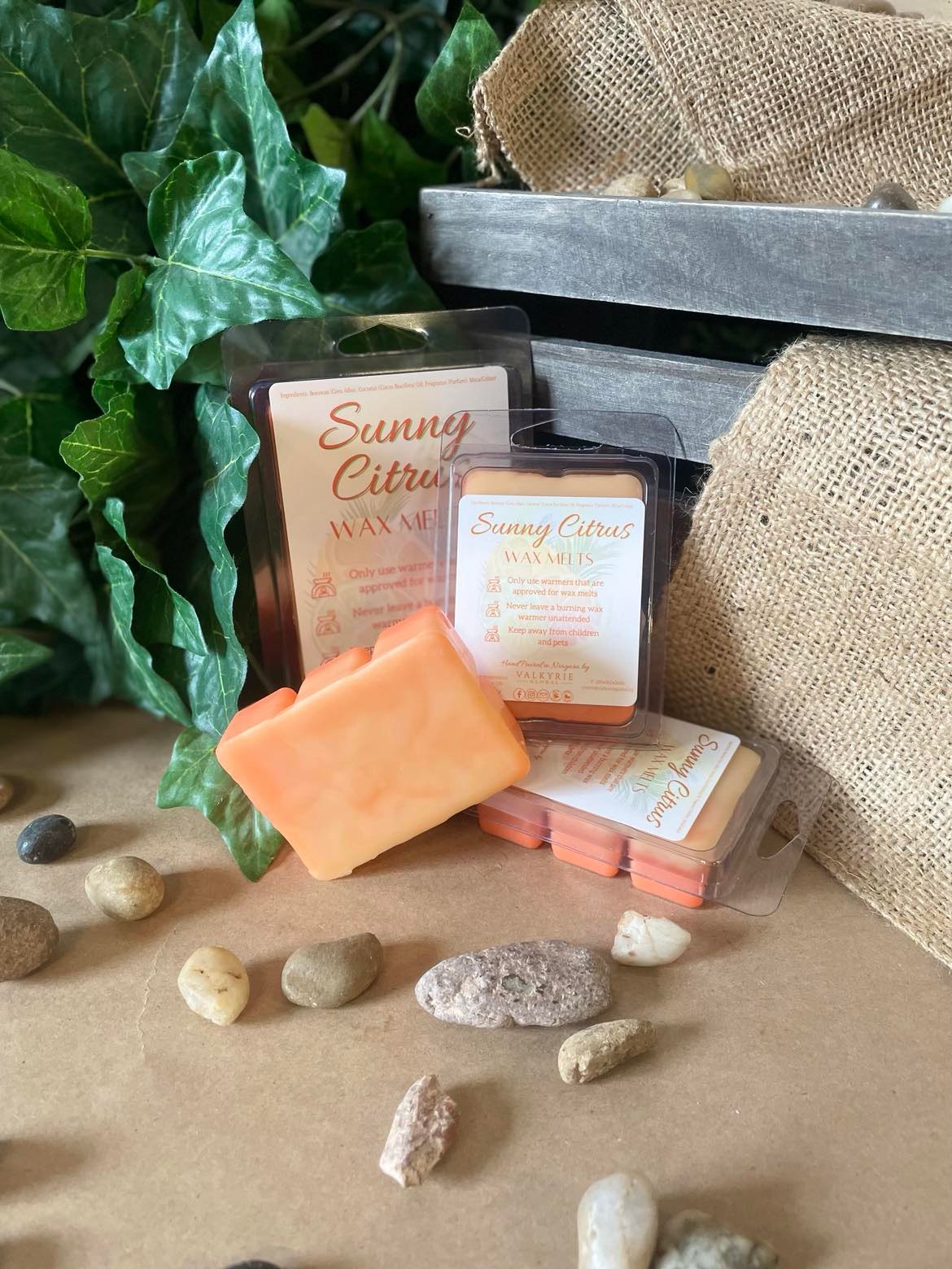 Sunny Citrus Wax Melts Valkyrie Global Natural Skin Care Self Care Beauty St. Catharines Ontario Canada