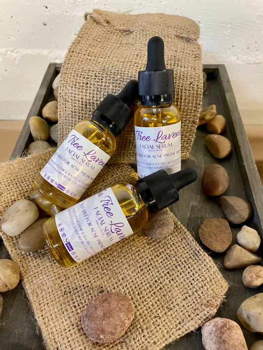 Tea Tree Lavender Facial Oil Serum Valkyrie Global Natural Skin Care Self Care Beauty St. Catharines Ontario Canada